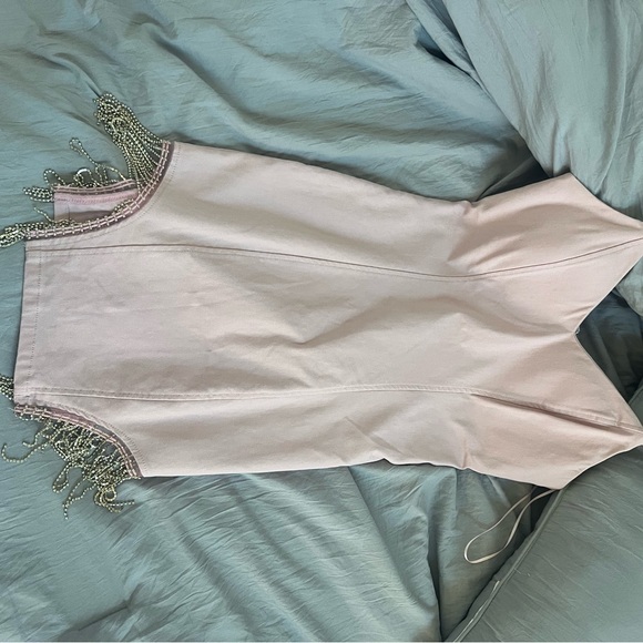 Pink bodycon rhinestone Dress - Picture 3 of 3